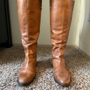 Charles David Italian leather knee high boots